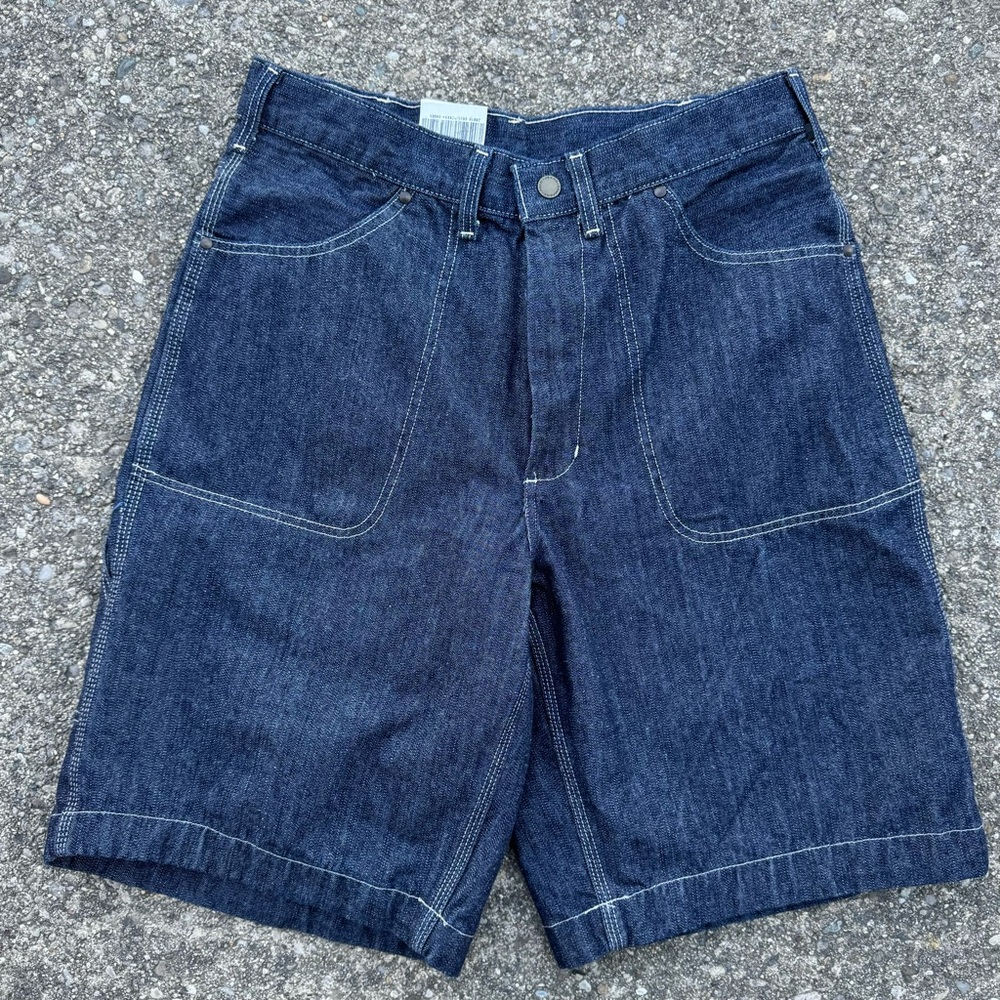 VTG Ralph Lauren Shorts Mens Sz33 Drk Blue Denim  Polo Jeans Co Marine Carpenter